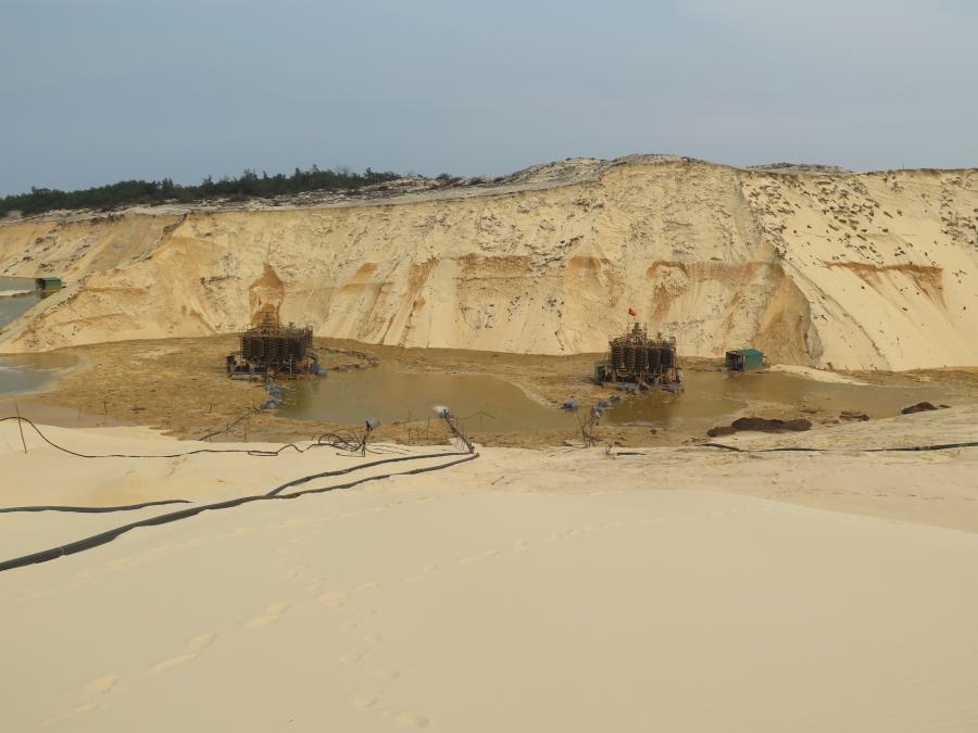 Placer mining in the Vietnamese province of Quang Tri. Image: Conrad Dorer