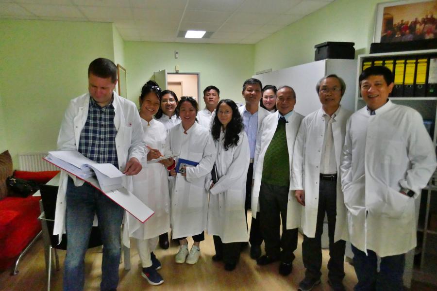 Visit to the Eurofins IAF Radioecology laboratory. Image: Conrad Dorer