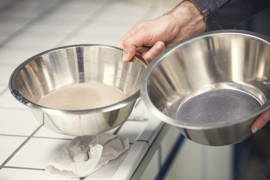 Result of the sieving work. Photo: Matthias Piekacz